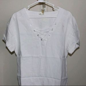 Matty M white blouse